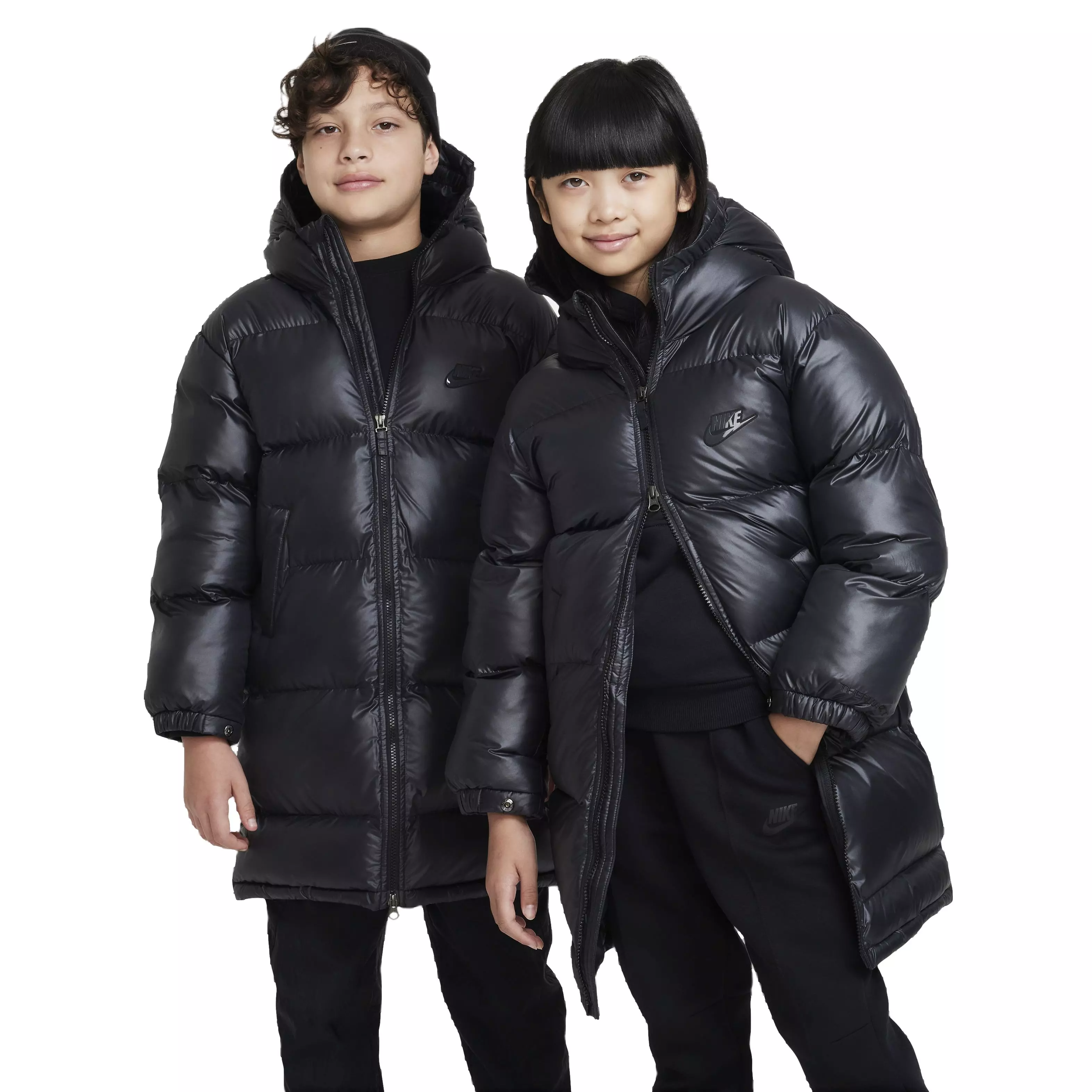 Nike Big Kids Repel High Synthetic Fill Parka Jacket Black Hibbett